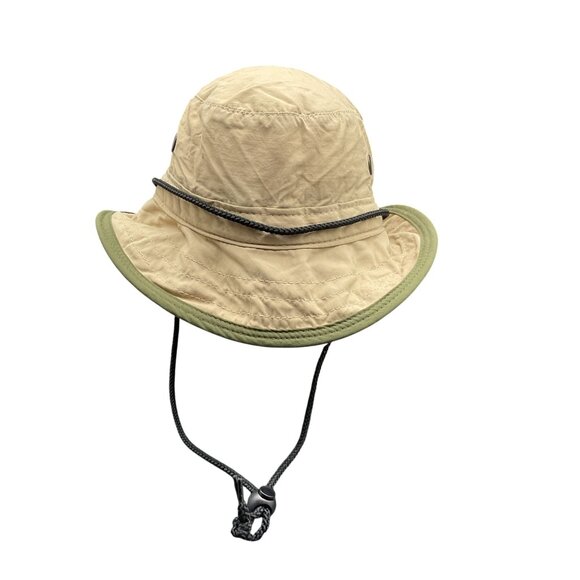 Watership Trading Co. Khaki Boonie Hat Green Brim Size S Cotton Blend Unisex USA - Picture 2 of 6